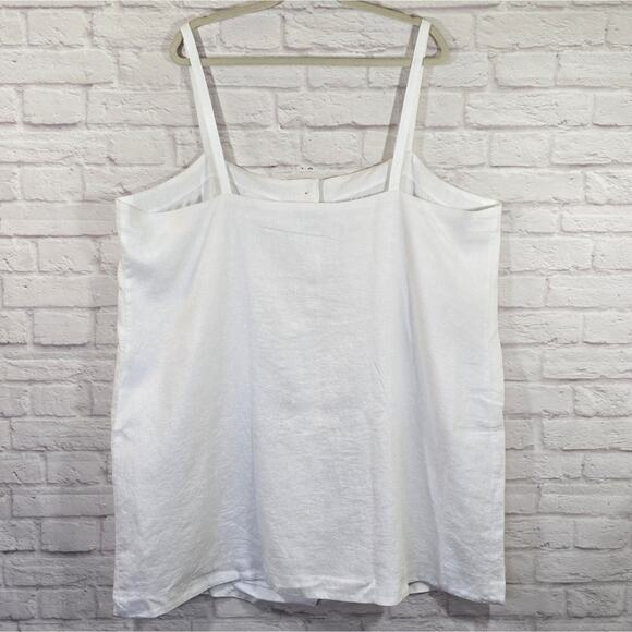 R J.Crew White Button Down Claudia Linen Dress NWT Size 3X Above Knee Sheath - Picture 7 of 11